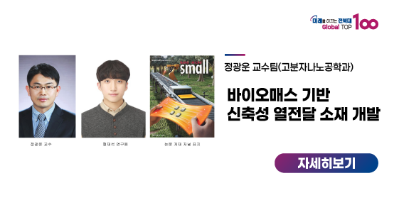 정광운 교수팀, 바이오매스 기반 신축성 열전달 소재 개발