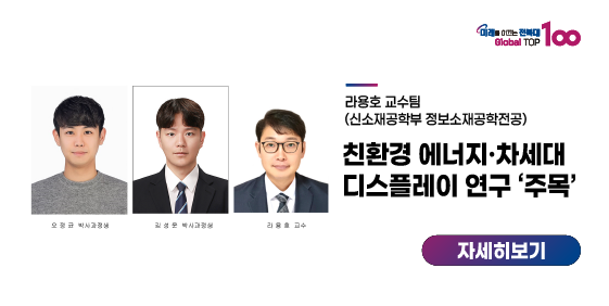 라용호 교수팀, 친환경 에너지·차세대 디스플레이 연구 ‘주목’